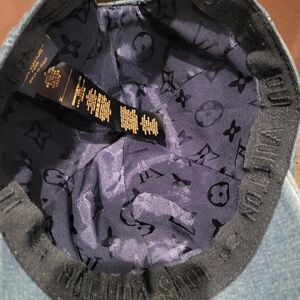 Louis Vuitton Monogram Lined Hat Interior - Navy